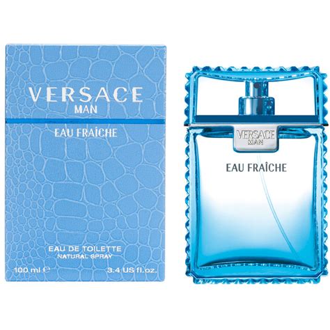 versace man fraiche eau de toilette for men 100ml|Versace man eau fraiche set.